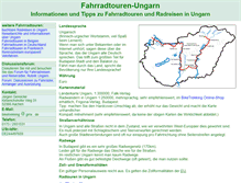 Tablet Screenshot of fahrradtouren-ungarn.de